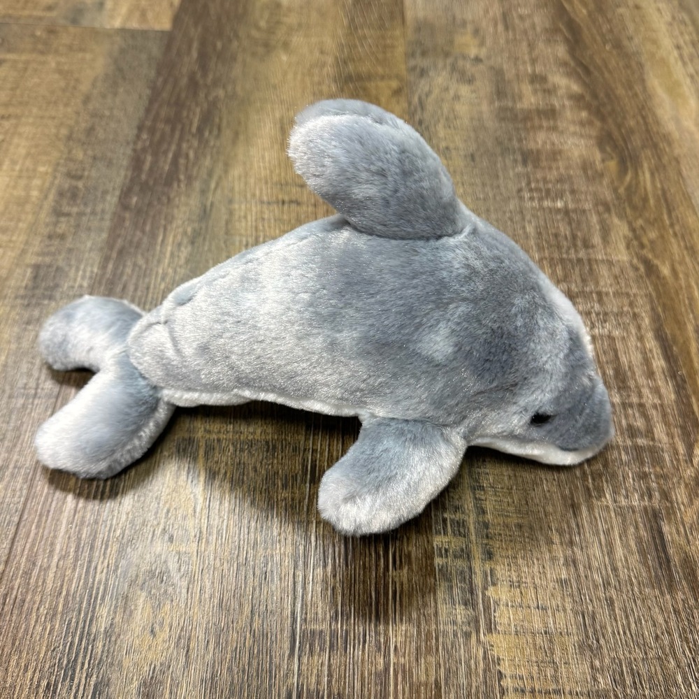 SeaWorld Plush Dolphin Gray‎ Soft Stuffed Animal Toy